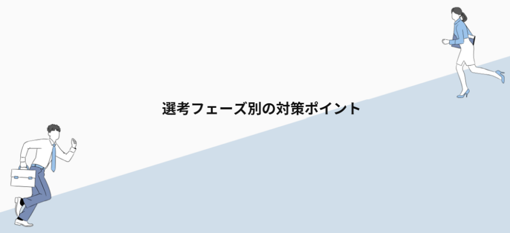 選考フェーズ別の対策ポイント