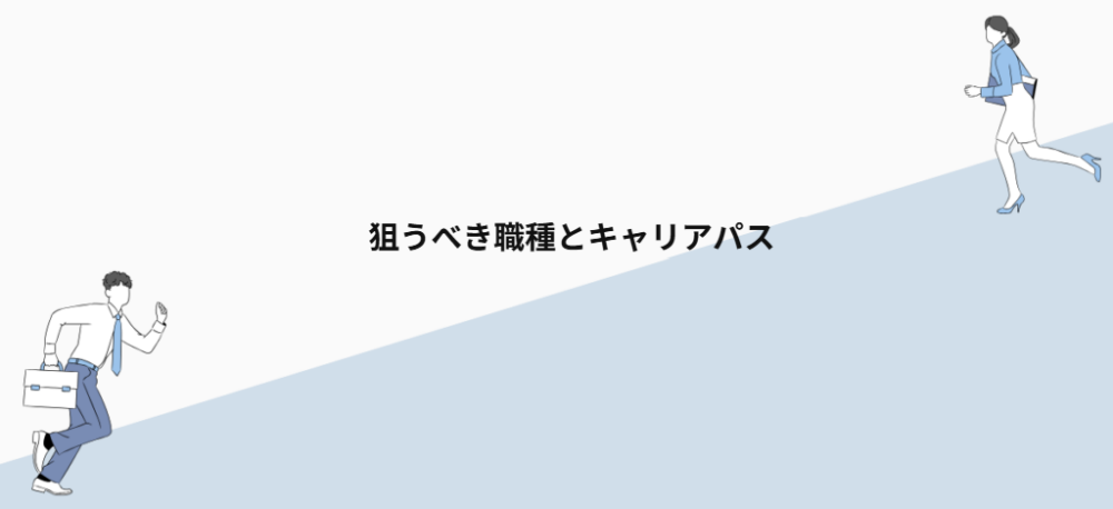 狙うべき職種とキャリアパス
