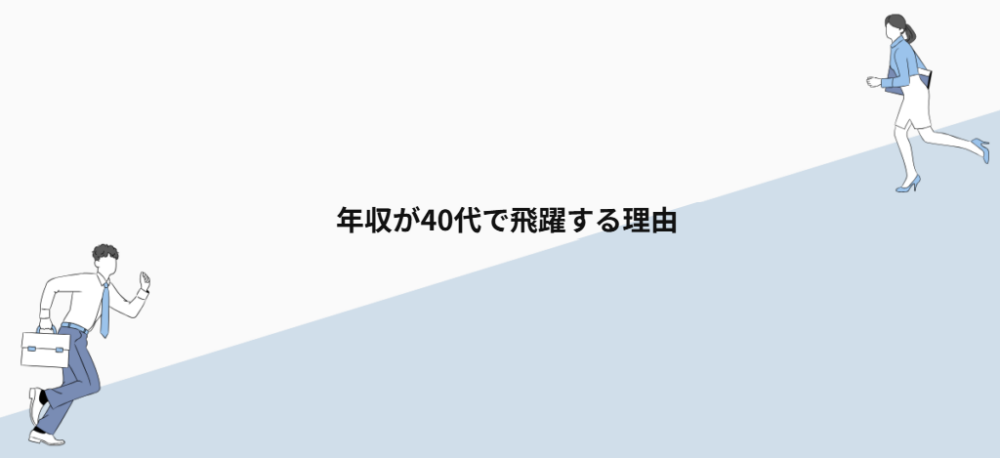 年収が40代で飛躍する理由