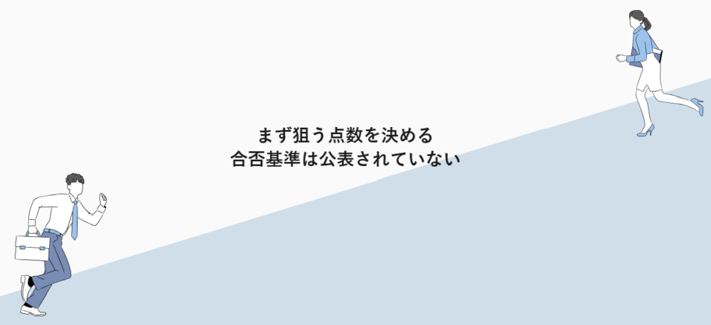 まず狙う点数を決める｜合否基準は公表されていない