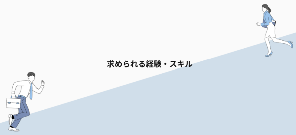 求められる経験・スキル