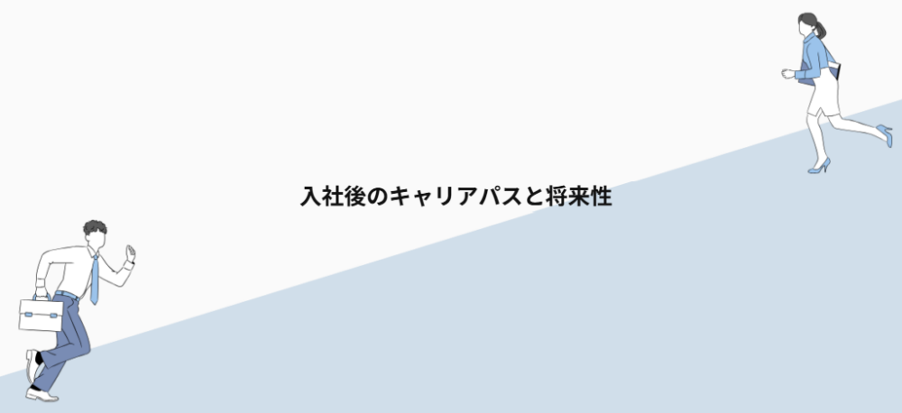 入社後のキャリアパスと将来性