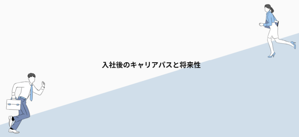 入社後のキャリアパスと将来性