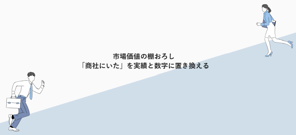 市場価値の棚おろし|「商社にいた」を実績と数字に置き換える