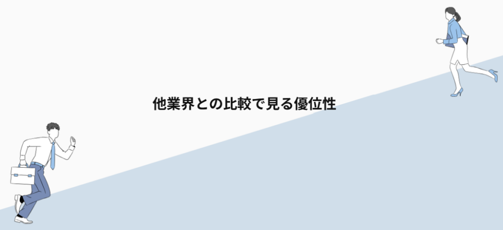 他業界との比較で見る優位性